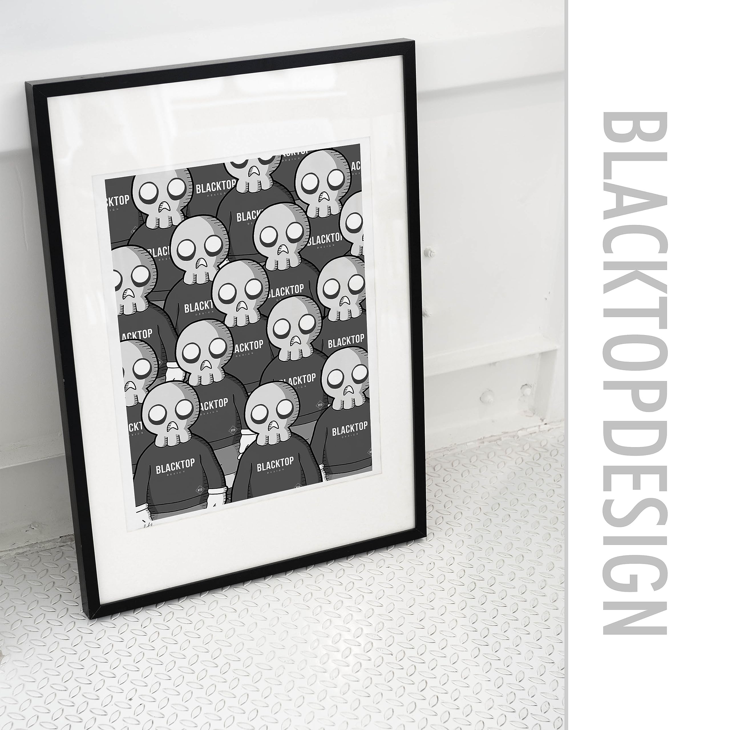 Amazon.co.jp: 現代アートポスター ドクロ スカル カウズ KAWS